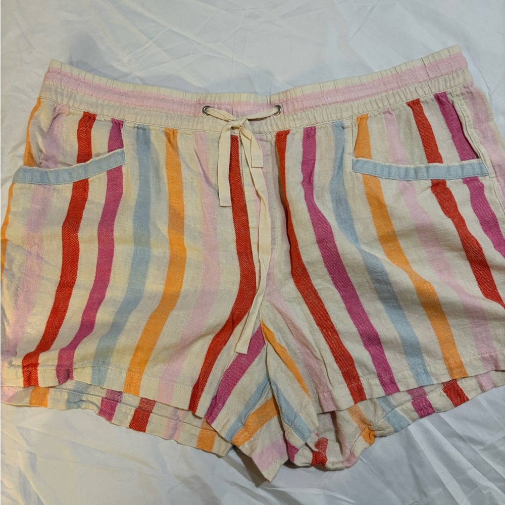 GAP High Waist Red and Pink Summer Shorts